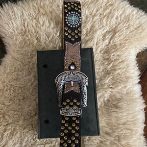 Rhinestone belt western